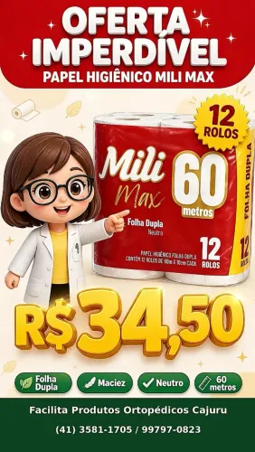 Mili 60 mtrs duplo com 60 mts 12 rolos