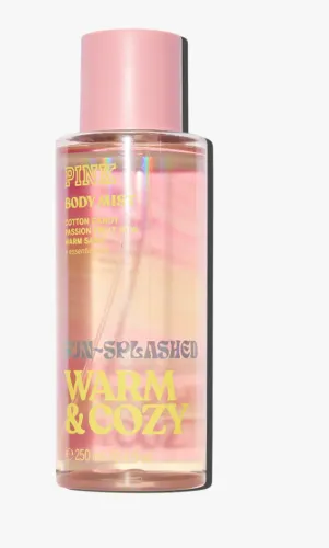 body splash victoria's secret pink warm & cozy 250ml