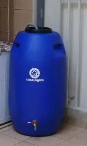 Bombona 240L Tampa Rosca Para Tambor C Bica Azul Azul