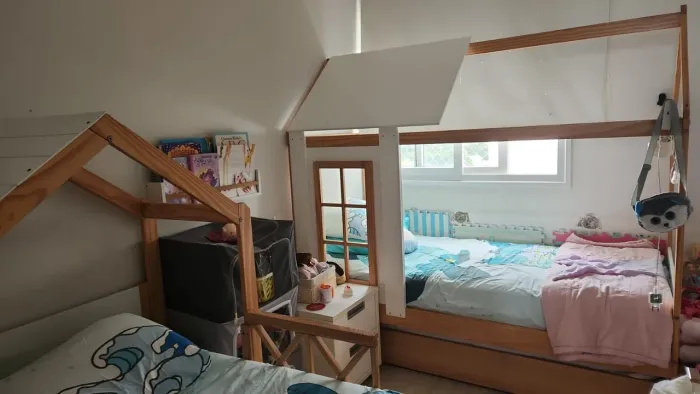 Cama Infantil Casinha com Bicama
