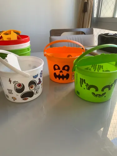 Balde decorativo para haloween