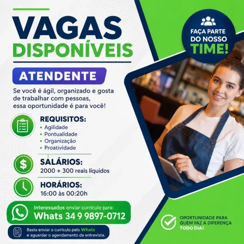 Atendente / Garçom