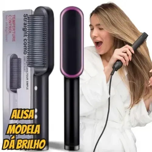 Escova Alisadora 3 em 1