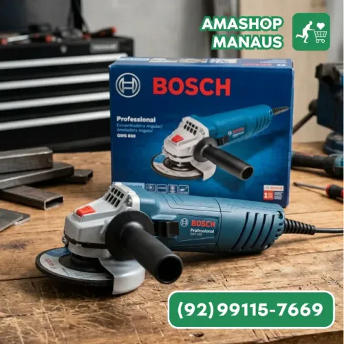 Esmerilhadeira Angular Bosch GWS 850W 4.1/2" Professional