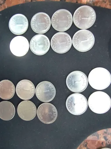 Lote moedas de 1 cruzado 1986,87 e 88