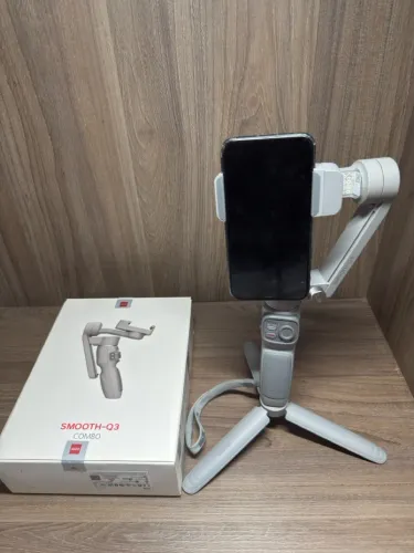 Zhiyun Smooth-Q3 Combo - Gimbal para Celular | Completo e Conservado