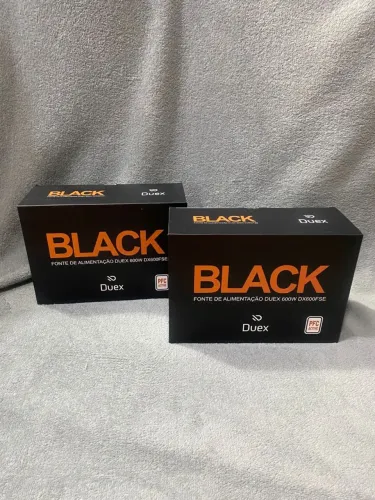 Fonte Gamer Duex 600W, PFC Ativo (NOVA)