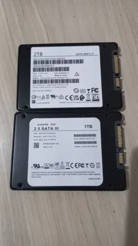 Ssd sata 2Tb e 1Tb 100% saudáveis