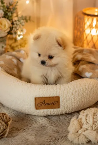 Lulu da Pomerania fêmea micro baby face com pedigree!