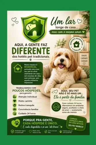 Hospedagem domiciliar pet 