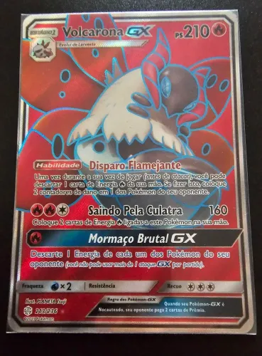 Carta Pokemon Volcarona GX (213/236) (2019) (NM) Original 