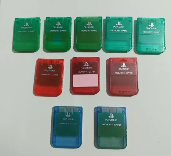 Memory Card Ps1 Original Translúcido 