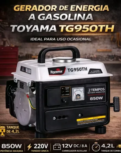 Gerador a gasolina Toyama TG950TH