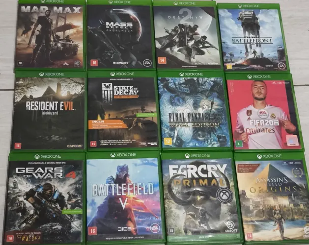 Kit 12 jogos de Xbox one