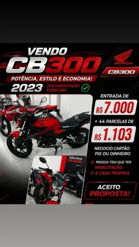 Vendo moto cb 300