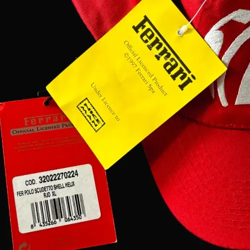 Boné Ferrari Original Licenciado Vermelho Novo com Etiqueta