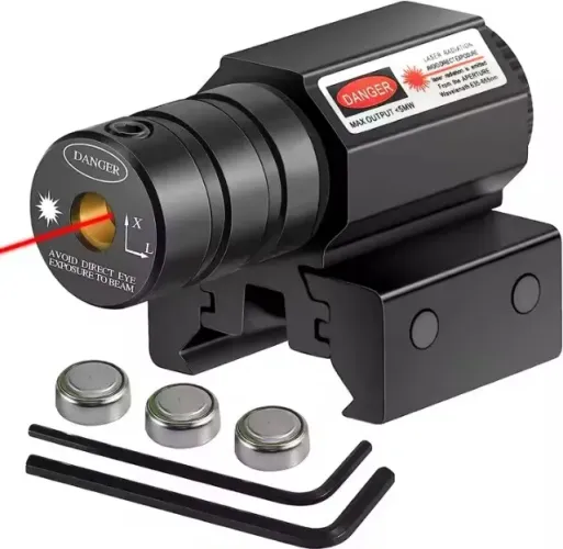 Colimador Laser Regulavel todo De Metal trilho 20/11mm
