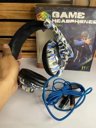 fone de ouvido Headphone Gamer com Fio J16 an4