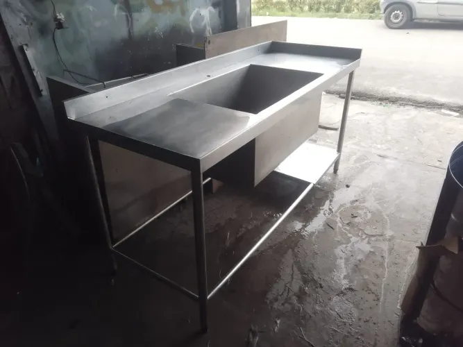 Pia industrial 180x70 cuba 72x52