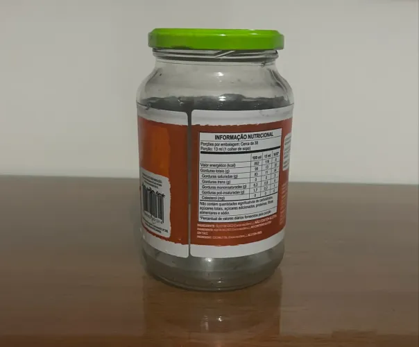 Pote de vidro com tampa
