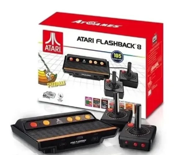 Atari flashback 8 com 2 controles - usado