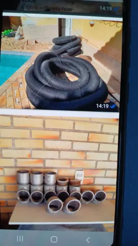 Vendo lote de peças,conexões elétrica e hidráulica.