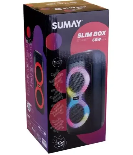 CAIXA DE SOM SLIM 60W- SUMAY