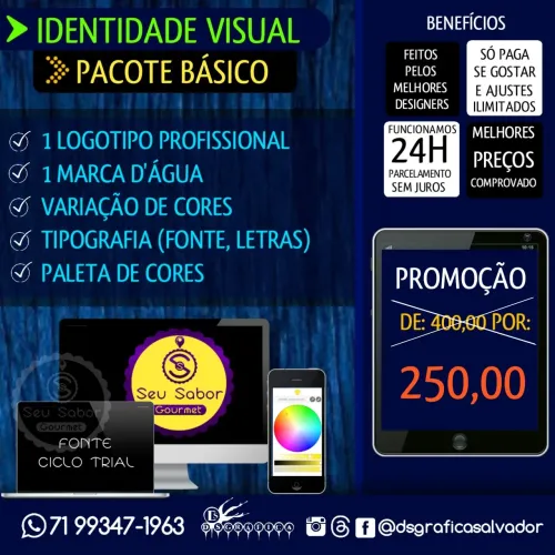 Identidade visual na promoção para empresa