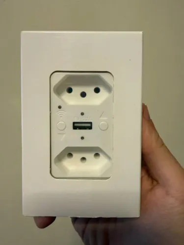 Tomada Inteligente com Wi-Fi USB compatível Alexa Google Assistente 2 + USB