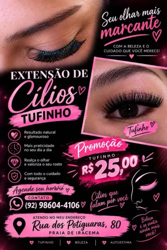 PROMOÇÃO DE CÍLIOS TUFINHO