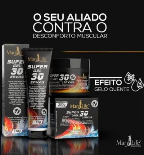 Gel 30 Ervas Para dores musculares 