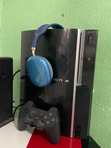 PS2 FAT 512 gb Desbloqueado, 1 CONTROLE.