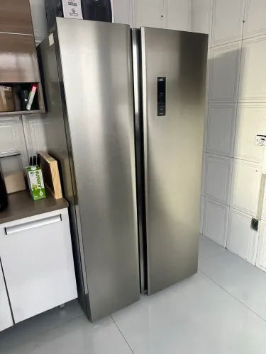 Geladeira 437L Philco Inverter Side by Side Inox