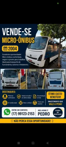 Vende micro ônibus 2004