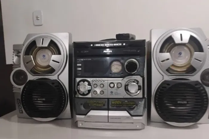 Mini System Philips wOOx (470W RMS) - Funcionando / Para Revisão ou Reparo