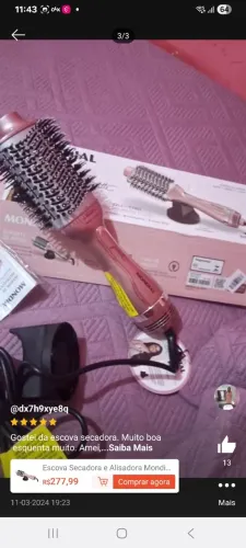 Escova Secadora e Alisadora