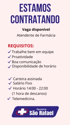 Atendente de Farmácia.