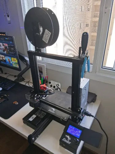 Impressora 3D ender 3 Original + extrusora engrenagem dupla