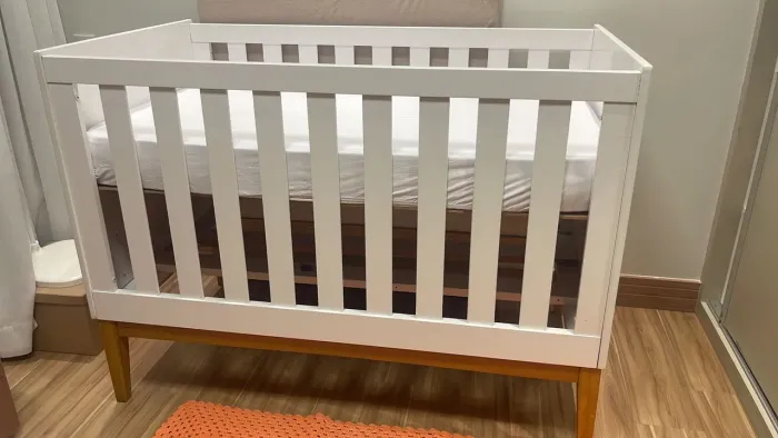 Berço infantil 3 em 1 - Noah retro Branco