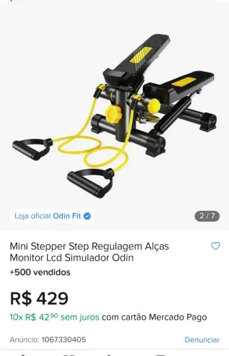 Simulador de caminhada, mini stepper Odin