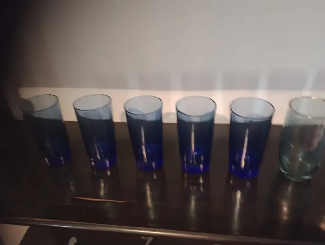 Copos de vidro