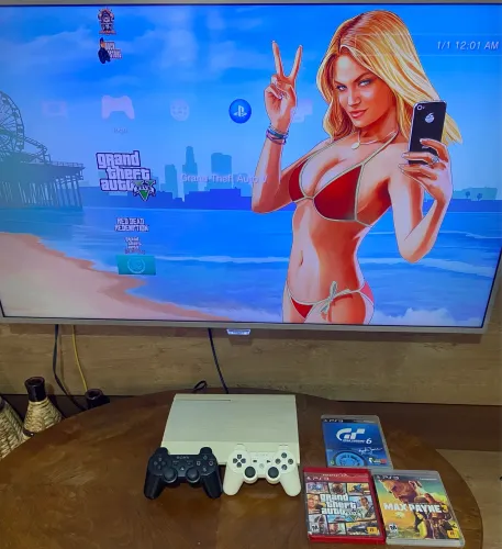 PlayStation 3 super slim branco lacrado sony