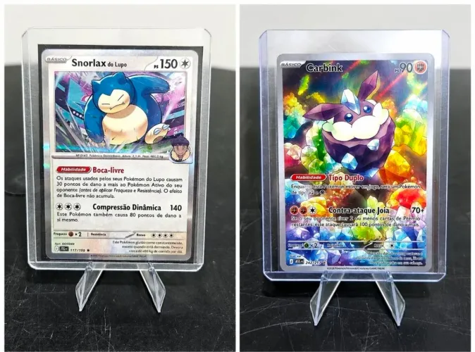 Lote 27 Cartas Pokémon TCG - EX, Mega EX, Raras e Holo