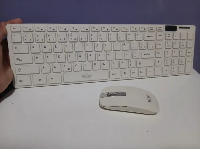 Kit Teclado e Mouse Sem Fio AJ007 - Novo Na Caixa