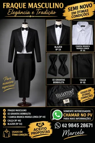 FRAQUE MASCULINO