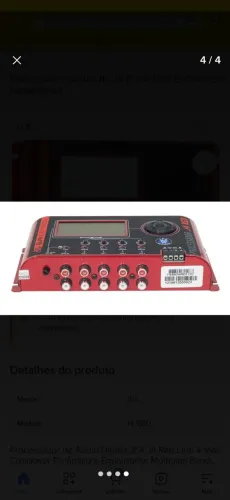 Processador de audio automotivo JFA 4 red