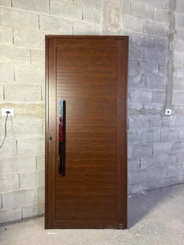 PORTA LAMBRIL DE ALUMÍNIO COM PINTURA AMADEIRADA 3D E PUXADOR - A PARTIR DE R$2.340,00