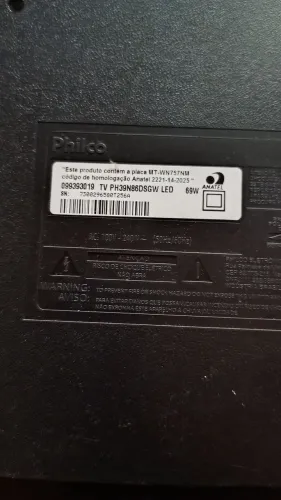 Tv 39 com defeito led queimada