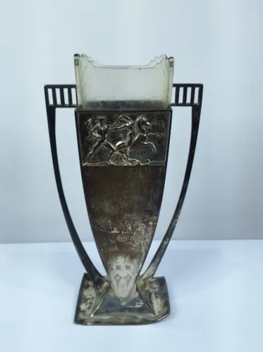 Württembergische Metallwarenfabrik - Vaso/Floreira antiga estilo Art Nouveau, em metal