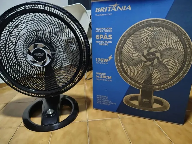 Ventilador 58cm de grade 176w novo lacrado
